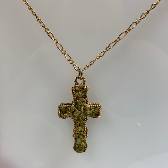 Jewelry - REVERSIBLE ONYX CROSS NECKLACE